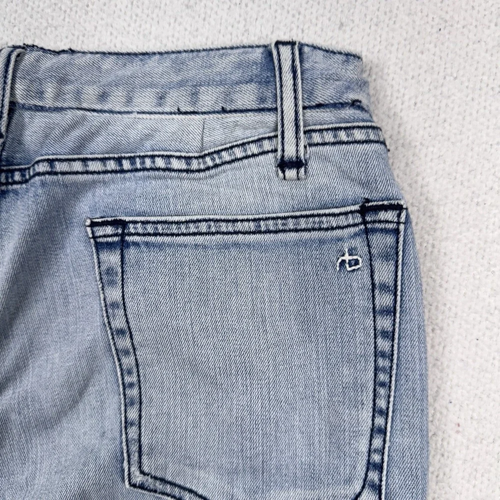 Rag & Bone Fit 1 Skinny Jeans Men 34x32 (30x27) Light Wash Stretch Button Fly‎